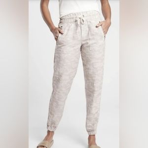 Athleta Cabo Linen Joggers size 12